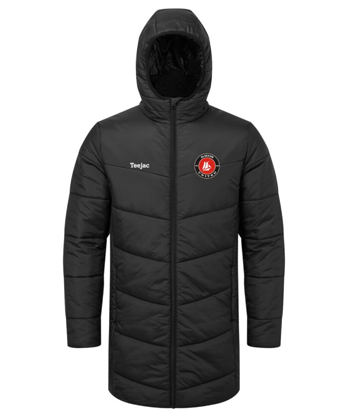 Rhos United FC Longline Coat - Teejac